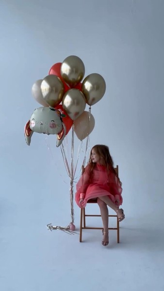 Tavşan Temalı Retro Balon Seti