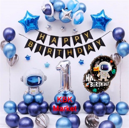 Erkek Doğum Günü Balonu Kombini- Doğum Günü Balon Seti
