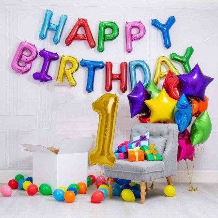 Renkli Happy Birthday Doğum Günü Seti
