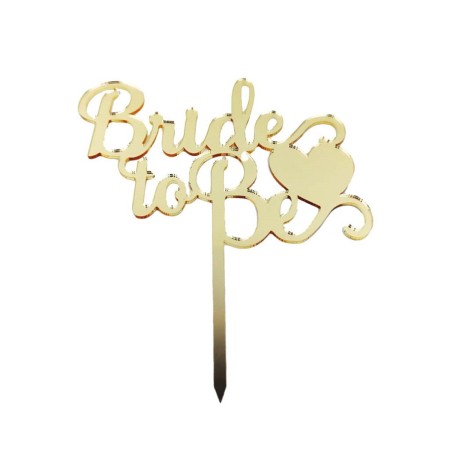 Bride To Be Pleksi Süs Altın