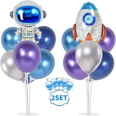 2'li Uzay Balon Standı Seti