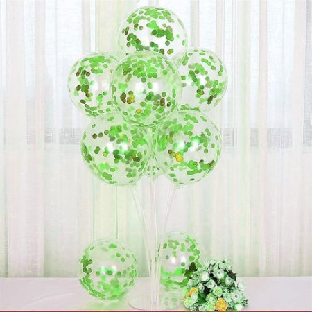 Konfetili Balon Standı Yeşil