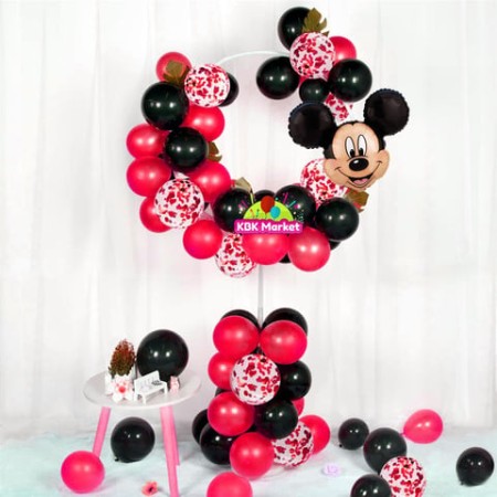 Mickey Mouse Yuvarlak Balon Standı Seti