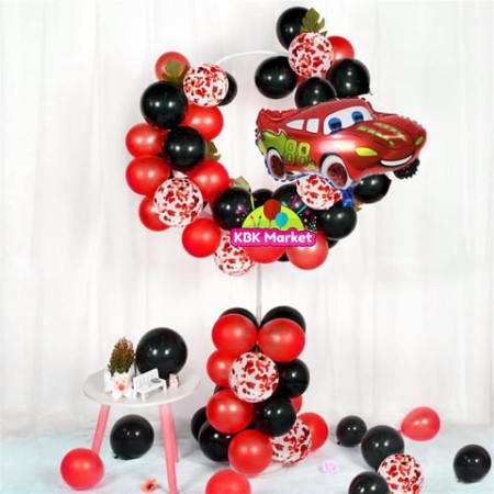 Cars Mouse Yuvarlak Balon Standı Seti