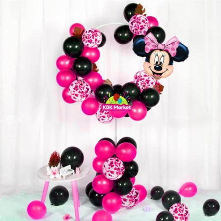 Minnie Mouse Yuvarlak Balon Standı Seti