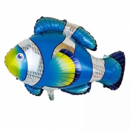 Mavi Balık Folyo Balon 90 cm x 71 cm
