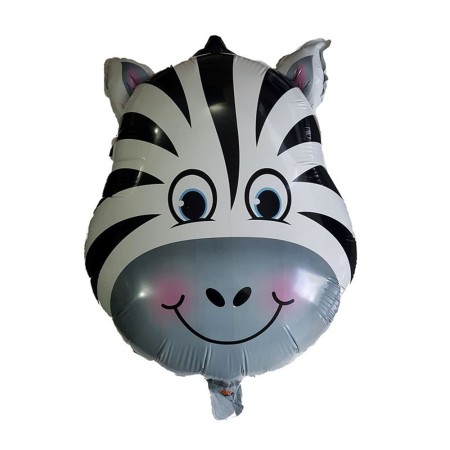 Zebra Temalı Safari Folyo Balon
