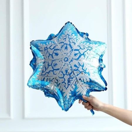 Frozen-Elsa Temalı Kar Tanesi Folyo Balon 55 cm