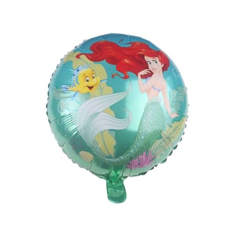 Yuvarlak Deniz Kızı Folyo Balon 18 İnç