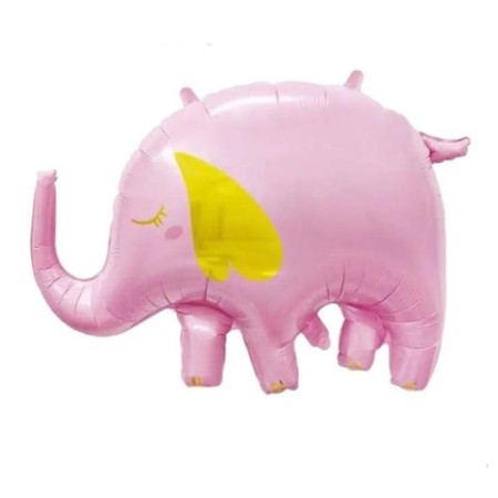 Pembe Fil Folyo Balon 85 cm
