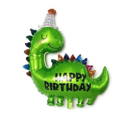 Dinazor Temalı Happy Birthday Folyo Balon 90 cm