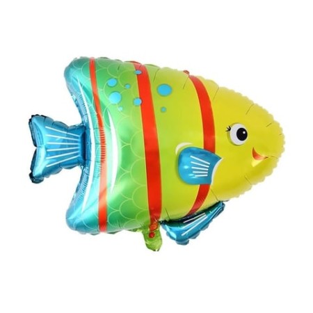 Çizgili Balık Folyo Balon 75x60 cm