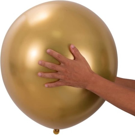 18 inç Krom Jumbo Balon Altın