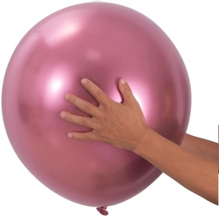 18 inç Krom Jumbo Balon Pembe