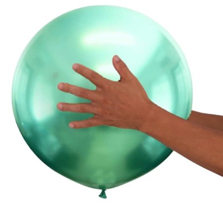 18 inç Krom Jumbo Balon Yeşil