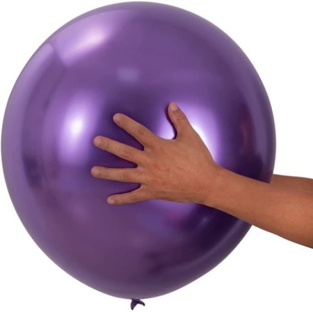 18 inç Krom Jumbo Balon Mor