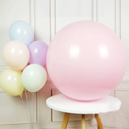 18 inç Pembe Jumbo Makaron Balon 1 Adet