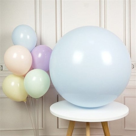 Mavi Jumbo Makaron Balon 18 inç 1 Adet