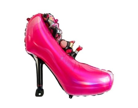 Barbie Stiletto Topuklu Ayakkabı Folyo Balon