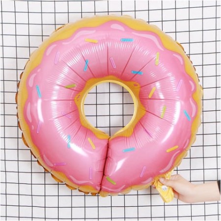 Pembe Donut Folyo Balon