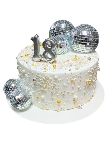 Disco Toplu Modern Doğum Günü Pastası
