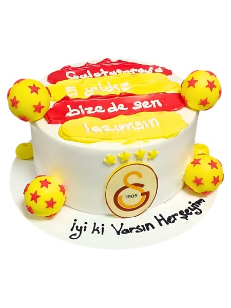 Yazılı Pasta Galatasaray Logolu