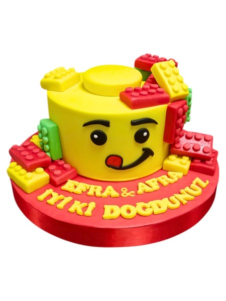 Lego Tasarımlı Doğum Günü Pastası