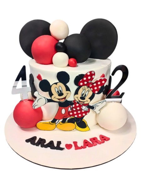 Mickey ve Minnie Mouse Çocuk Pasta