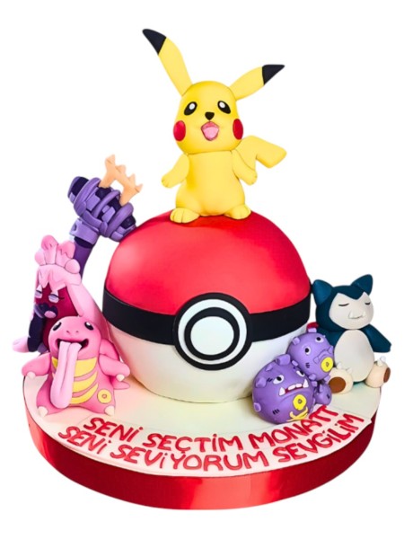 Pokemon Model Doğum Günü Pastası