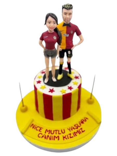Figürlü Galatasaray Taraftar Pastası