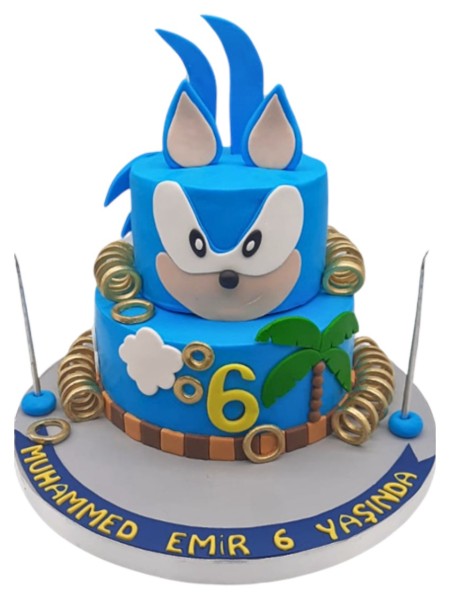 Sonic Doğum Günü Pastası