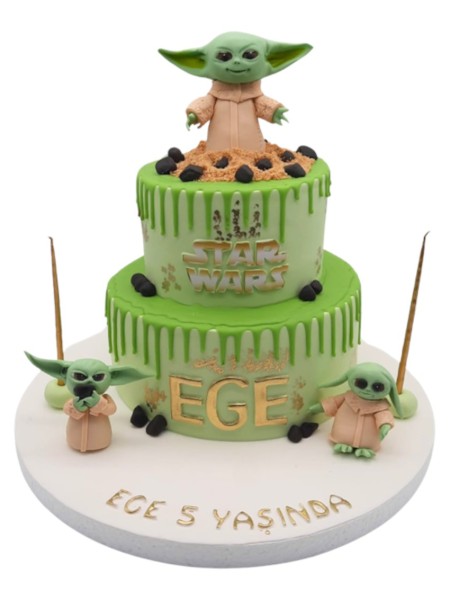 Star Wars Yodalı Butik Pasta
