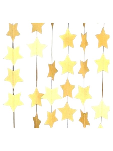 GOLD RENKLİ YILDIZ SARKIT 4 METRE