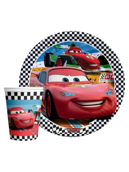 Cars Karakterli Tabak Bardak 8’li