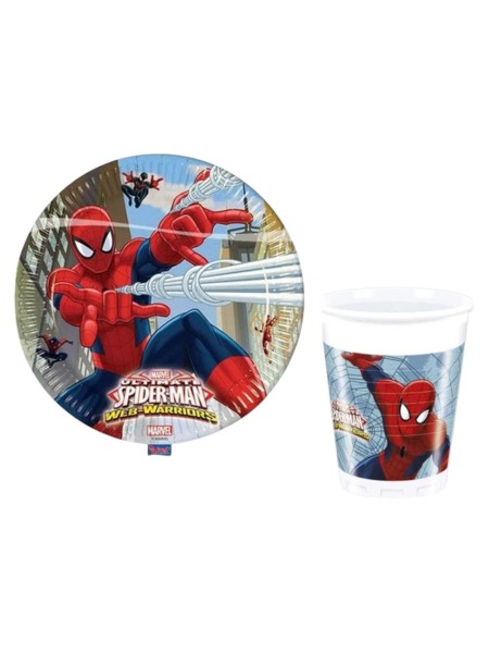 Spider Man Karakterli Tabak Bardak 8’li