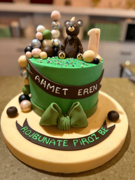 Ayıcık Konseptli Doğum Günü Pastası