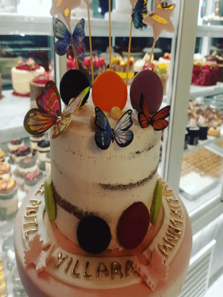 Kelebek Konseptli Doğum Günü Pastası