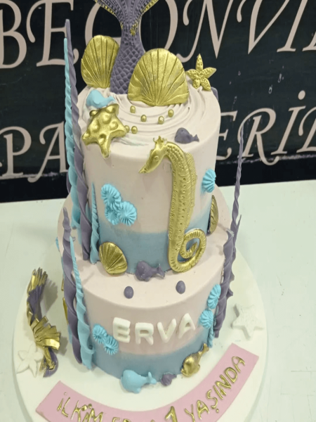 Deniz Konseptli Doğum Günü Pastası