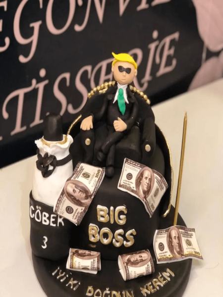 Patron Temalı Kutlama Pastası