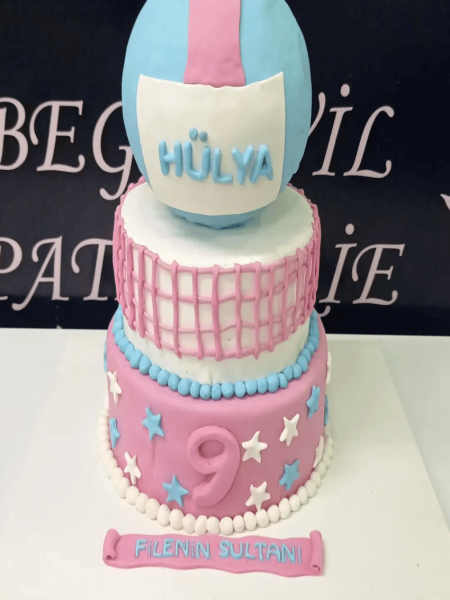 Uçan Balonlu Doğum Günü Pastası