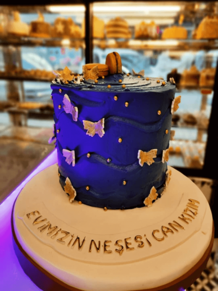 Gece Konseptli Kutlama Pastası