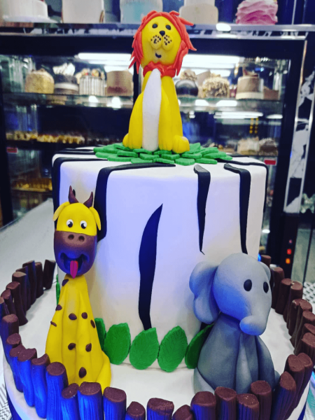 Safari Temalı Kutlama Pastası