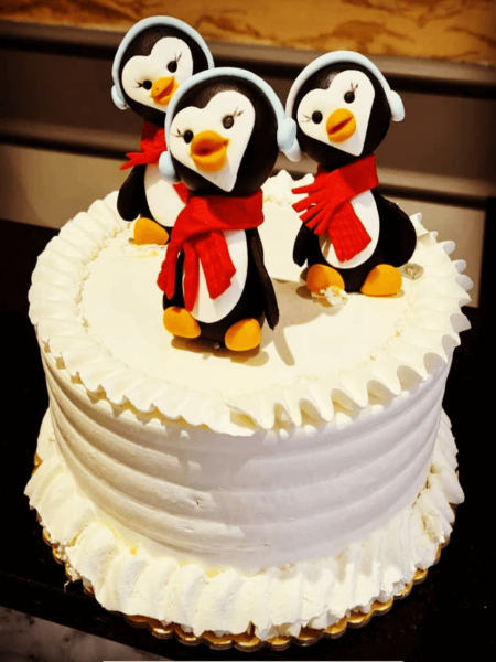 Penguenli Kutlama Pastası