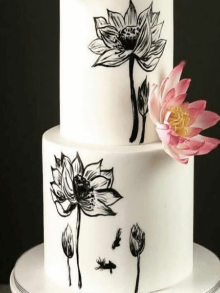 Çiçekli Kutlama Pastası 2