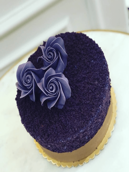 Mavi Gül Konseptli Kutlama Pastası