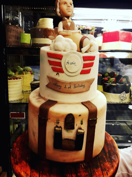 Pilot Figürlü Kutlama Pastası