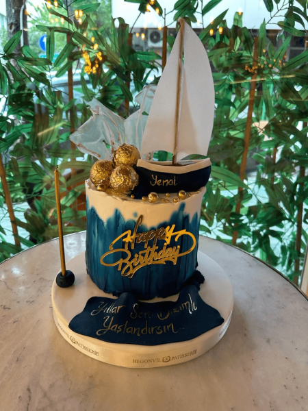 Tekne Detaylı Doğum Günü Pastası